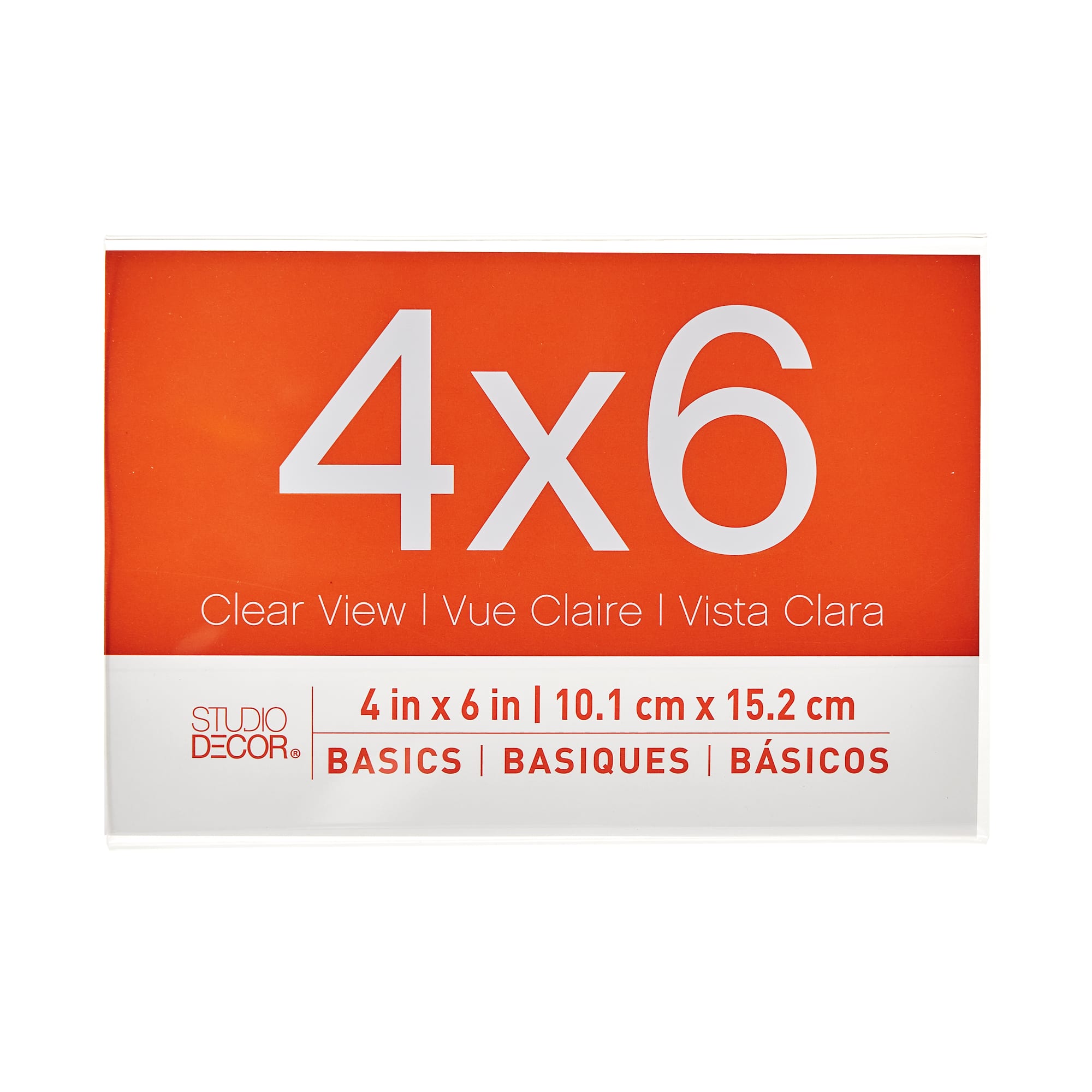 24 Pack: Acrylic Horizontal Bent 4" x 6" Frame, Basics by Studio Décor®